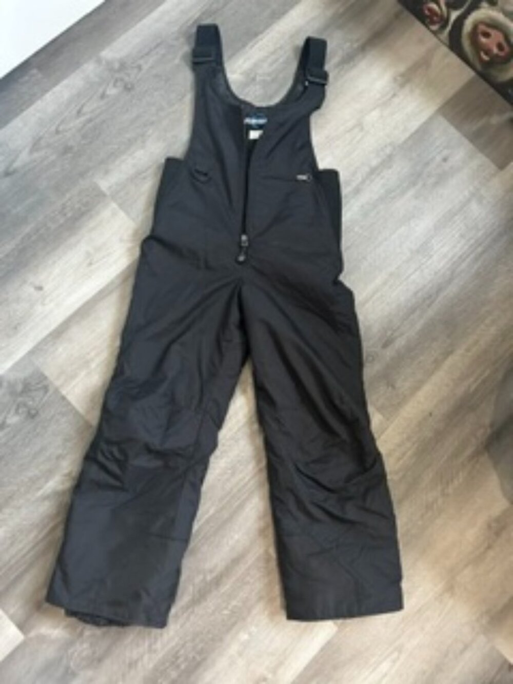 Rawik Boys Snow Bib Pants S 5/6 Black Insulated Ski Snow Pants